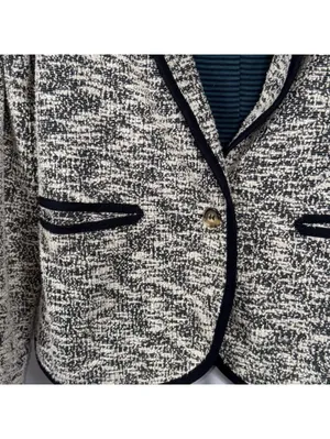 Cartonnier Anthropologie Tweed Blazer Jacket Size 8 thumbnail 3