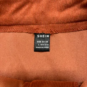 SHEIN Burnt Orange Corduroy Button-Front Mini Skirt thumbnail 4