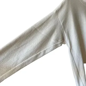 F. H. Clothing Off White Cotton Mock Neck Boxy Pullover Womens Sweater SZ L thumbnail 6