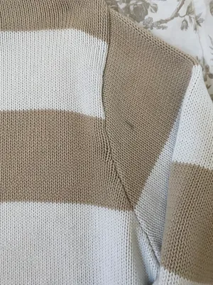 Brandy Melville Tan Striped Sweater thumbnail 3