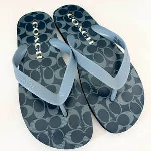 Coach Navy Flip Flops Sandals 8 thumbnail 1