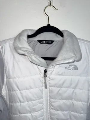 The North Face Mashup Insulated Jacket White Gray Full Zip Puffer thumbnail 2