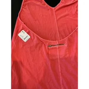 FP Movement NWT $60 Free People Hot Shot Halter Romper Open Back Hibiscus Pink thumbnail 7