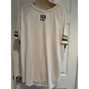 Disney Parks Animal Kingdom 1998 Chip Dale Raglan Graphic Tee White Green‎ 3X thumbnail 3