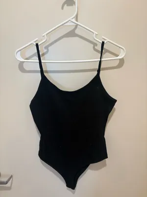 Black spaghetti strap bodysuit Size M thumbnail 2