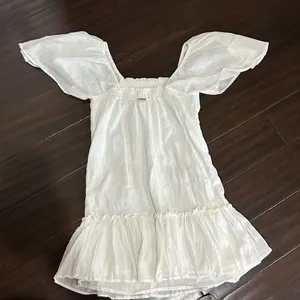 Billabong Ivory Ruffle Coastal Cowgirl Mini Dress Small thumbnail 7