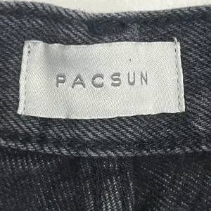 PacSun Womens Dad Jean Black High Rise Straight‎ Leg Button Fly Denim Size 28 thumbnail 8