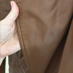 Hutch Anthropologie Faux Leather Single Button Blazer Jacket Brown‎ Size Medium thumbnail 4