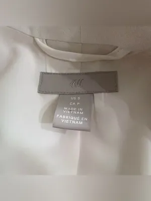 Women's White Blazer Jacket thumbnail 3