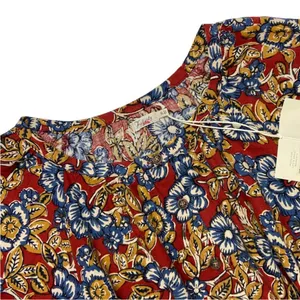 Faherty Women's Carmel Linen Dress in Red Desert Bloom Floral NWT Size XL thumbnail 6