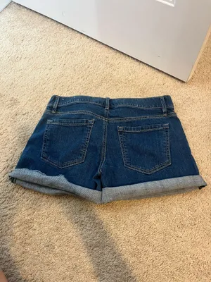 Loft Embroidered Denim Shorts Floral thumbnail 4