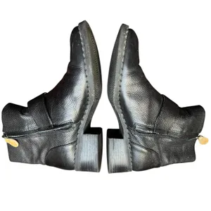 Gentle Souls Booties Womens Size 8 Black Leather Binta Slit Moto‎ Bootie Zip thumbnail 7