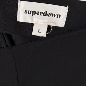 REVOLVE Superdown Brooke 2 Piece Set Black Ruffle Strapless Top & Wide Leg Pants thumbnail 5