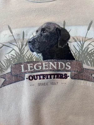 Vintage Dog Sweatshirt Tan Size XL thumbnail 2