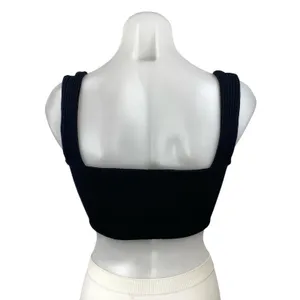 Farm Rio Women's Ribbed Knit Square Neck Sleeveless Brami Cami Crop Top Size S thumbnail 4