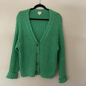 A New Day Green Ribbed Women's Sweater Size L thumbnail 2