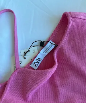 ZARA NWT  Asymmetrical Crop Top thumbnail 3