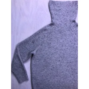 Madewell Turtleneck Sweater Womens‎ XL Gray Speckled Rib Knit Pullover thumbnail 8
