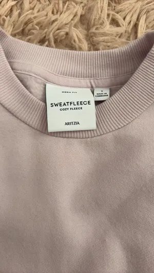 Aritzia Cropped Crewneck Cozy Fleece thumbnail 3