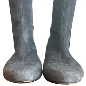 Tory Burch Grey Suede Cap Toe Stretch Back Riding Boots 8.5 thumbnail 4