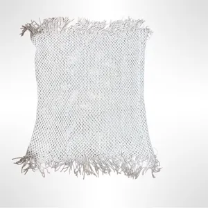Elegant Tan Knit Scarf thumbnail 3