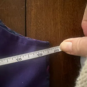 Vintage Floral vest size L purple‎ black gold royal blue thumbnail 5
