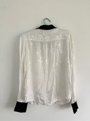 Anthropologie Maeve Long Sleeve Printed Silken Buttondown Blouse Size XL thumbnail 7