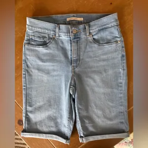 Levi's Light Blue Denim Bermuda Shorts thumbnail 2