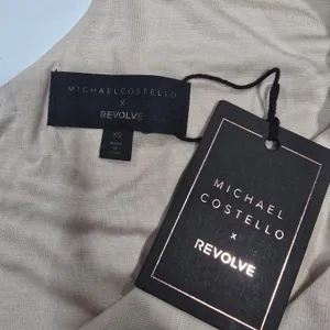 Michael Costello x REVOLVE Jada Mini Dress in Beige XS thumbnail 10