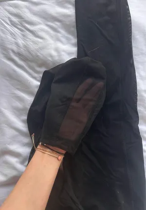 PINK Black Mesh Leggings thumbnail 2