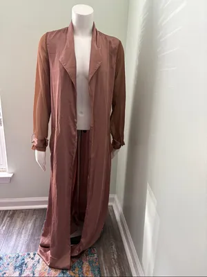 HOUSE OF CB Coryn Rose gold satin duster XS thumbnail 6