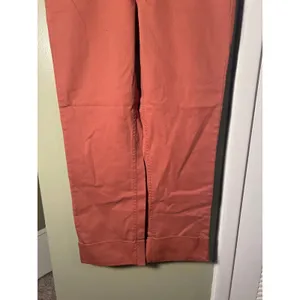 Loft Womens Size 4 Flare Wide-Leg Crop Jeans in Coral Pink Orange Stretch Cotton thumbnail 5