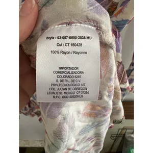 Roper Long Sleeve Multi Color Feather Print Rayon Dress‎ Medium NWT Western Mini thumbnail 10