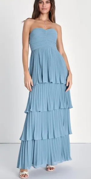 Lulus Blue Maxi Dress thumbnail 1