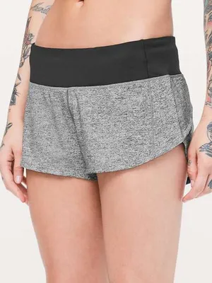 Lululemon Women’s Speed Up Short 2.5" Lined Run in Heather Lux Multi Black 2 thumbnail 1