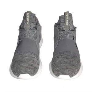 Adidas Originals Tubular Defiant Gray Marl Knit Suede Womens Sneakers Size 9 thumbnail 6