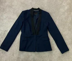 Banana Republic Navy Blazer with Black Trim thumbnail 1