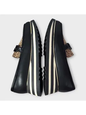 Good Choice Women's Geneva Animal Print Chain Slip On Platform Loafers Size 9 thumbnail 11