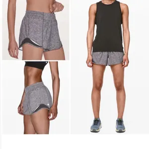 Lululemon Hotty Hot Short II Sz 6 tall Heather Lux thumbnail 3