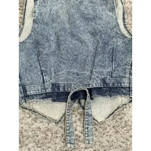 The Dean Group Vintage 90’s Acid Washed Denim Vest Women’s Size Large thumbnail 9