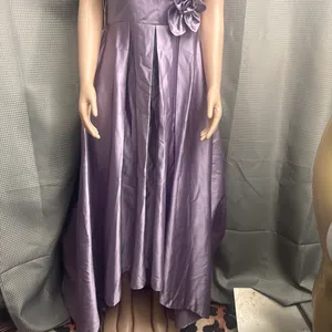 New size 14, beautiful dress has a tail in the back and a big flower in the front thumbnail 4