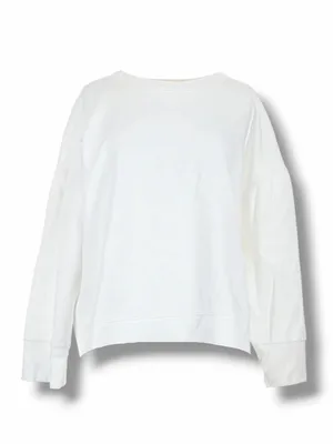 Free People Women’s Pullover Sweater in Stark White Size Medium NWT thumbnail 4
