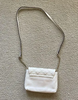 Kate Spade Aster Court Naomi Crossbody Bag Purse Quilted White Red Lining VEUC thumbnail 7