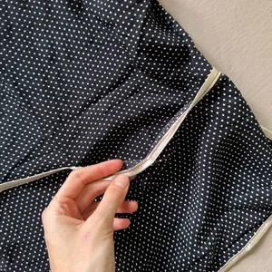 Polka Dot Granny Apron Black thumbnail 3