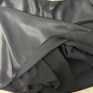 Lauren Ralph Lauren Black Silk Satin Lace Trim Camisole Top Size‎ 12 thumbnail 8