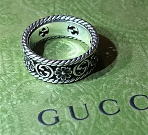 Gucci Interlocking Silver Ring Size 7.5 thumbnail 3