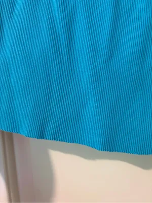 Aerie Teal Blue Cropped Ribbed Tank Top Size S thumbnail 5