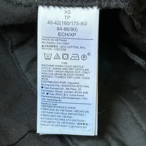 GAP Easy Pant Cotton Blend Drawstring Lightweight Black XS thumbnail 11