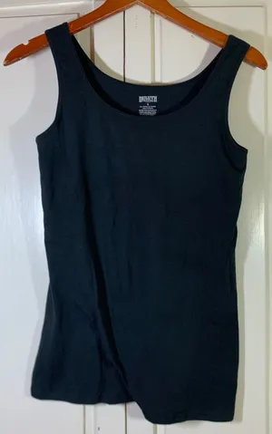 Duluth Trading Co Black No-Yank Tank Top with Built-in Shelf Bra Small 42717 thumbnail 1