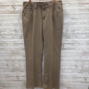 Vtg Carhartt Womens 12x34 WB002 Canvas Work Pants Khaki Brown Bootcut Y2K Rare thumbnail 10